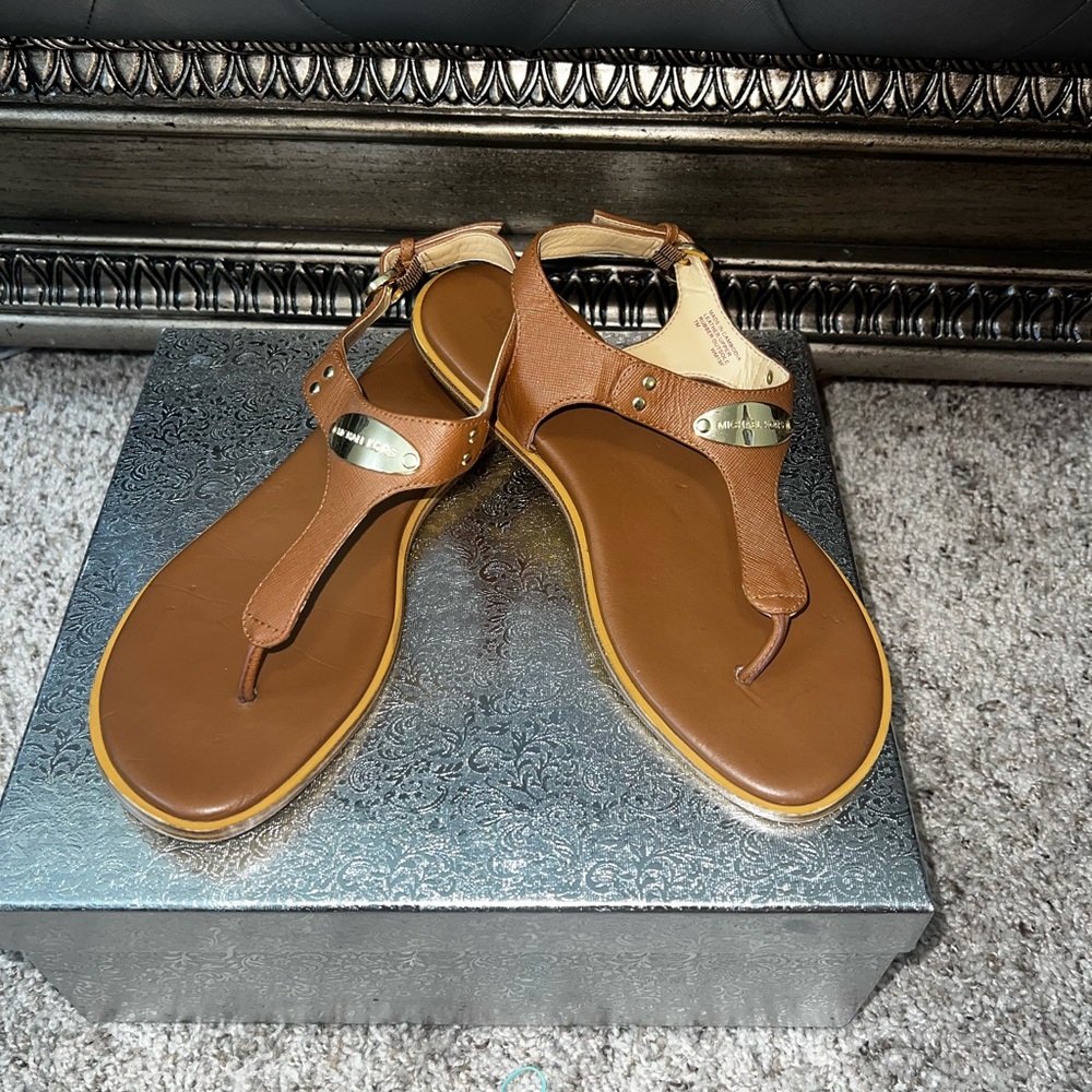 Brown Leather Women's Sandals